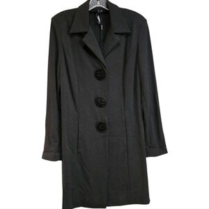 Obstinee By IKA Black Suit Jacket with Notched Lapel, SIZE 10